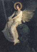 Angel Seated on a Rock Abbott Handerson Thayer